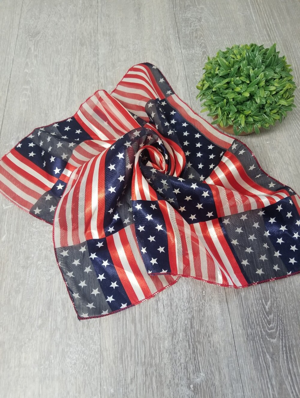 Americana Square Scarf - Picture 2 of 4